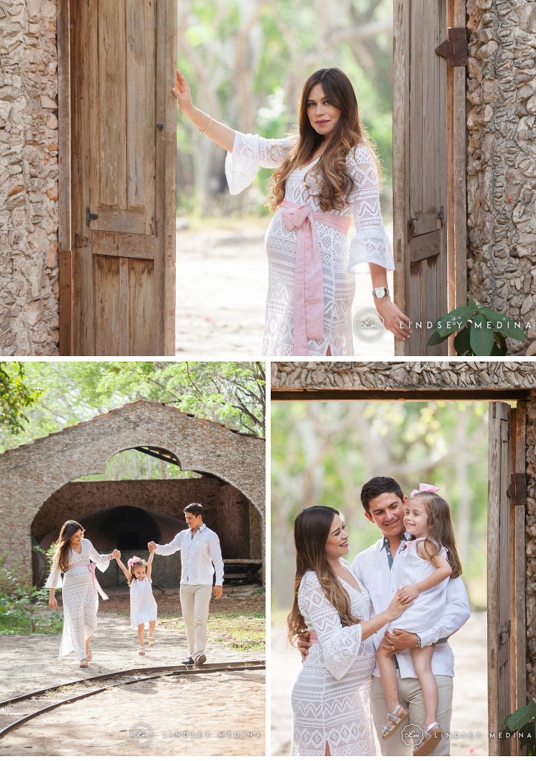 Sesion de maternidad y fotos en hacienda Ochil en Yucatan. Estudio de Maternidad en Merida 